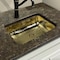 Nantucket Sinks Bar Sink, Brass, 17.5" W x 14.5" L x 5.125" H REB - alternate 7